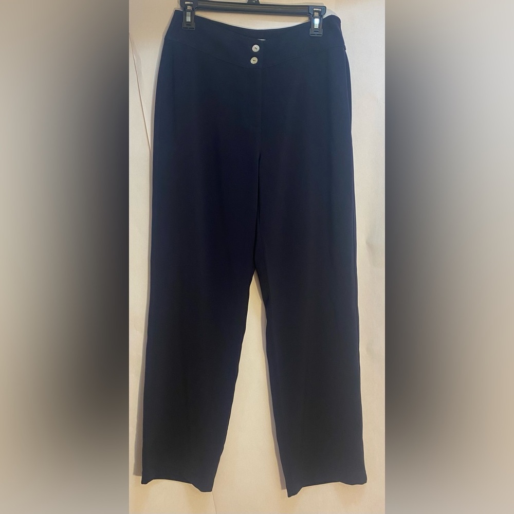 Chico's Black Dress Pants Polyester Women's Size 1/8